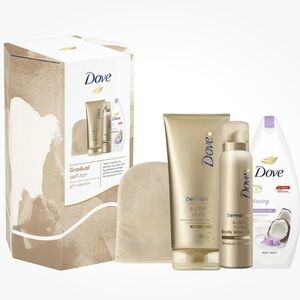 Gradual Self-Tan Gift Collection - Gold and White